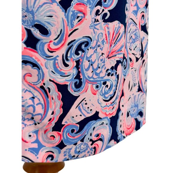 Lilly Pulitzer Sleeveless Shell Print Shift Dress | Coastal Preppy Sophisticated - Picture 11 of 16